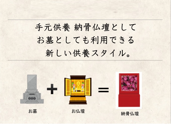 手元供養のお墓・納骨仏壇］花供養墓『昴』 （花供養墓の取扱いを 